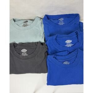 Dickies Men's Short Sleeve Pocket Tee XLT Lot Of 5 Heavy Duty Cotton Workwear